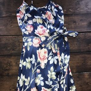 High low floral dress with slit